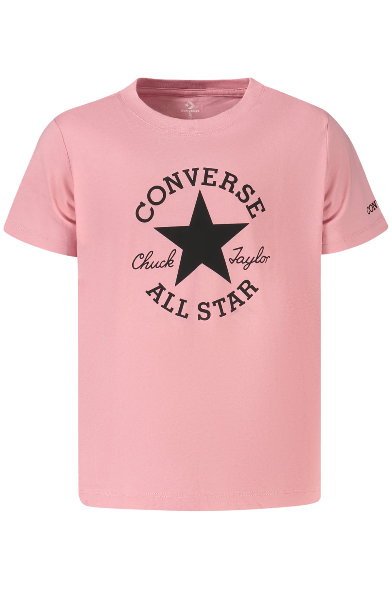 T-SHIRT EM ALGODÃO CONVERSE CRIANÇA ROSA