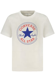 T-SHIRT EM ALGODÃO CONVERSE CRIANÇA BRANCA