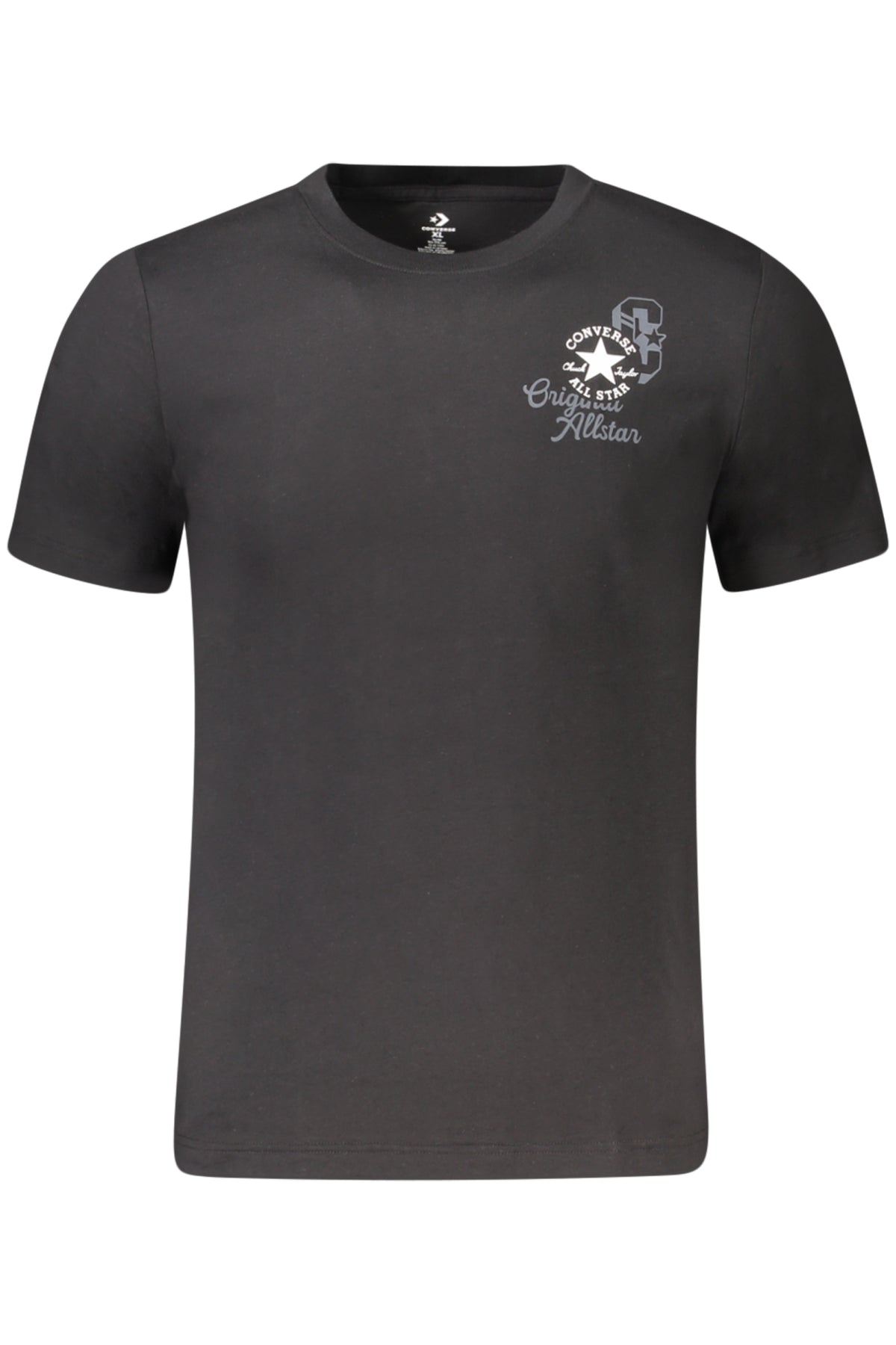 T-SHIRT EM ALGODÃO CONVERSE CRIANÇA PRETA
