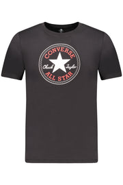 T-SHIRT EM ALGODÃO CONVERSE CRIANÇA PRETA