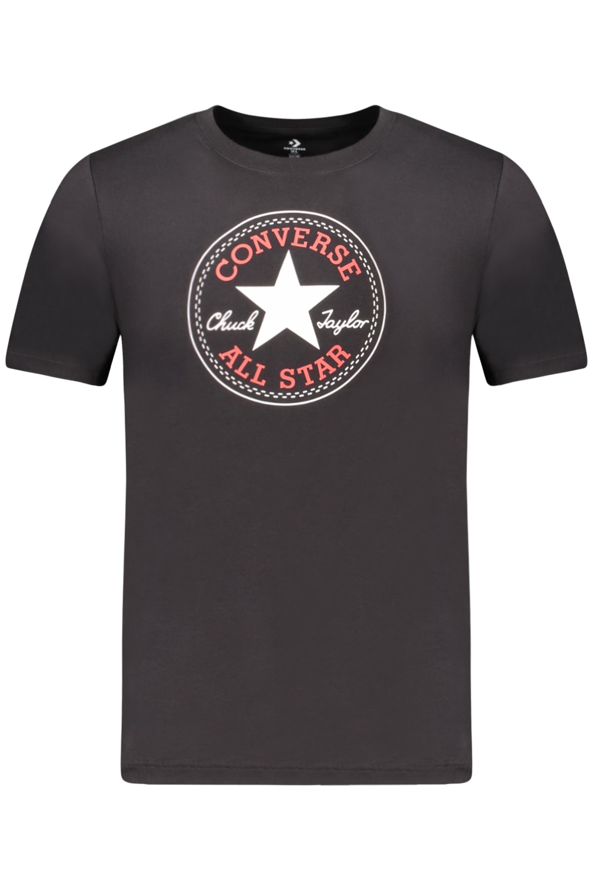 T-SHIRT EM ALGODÃO CONVERSE CRIANÇA PRETA