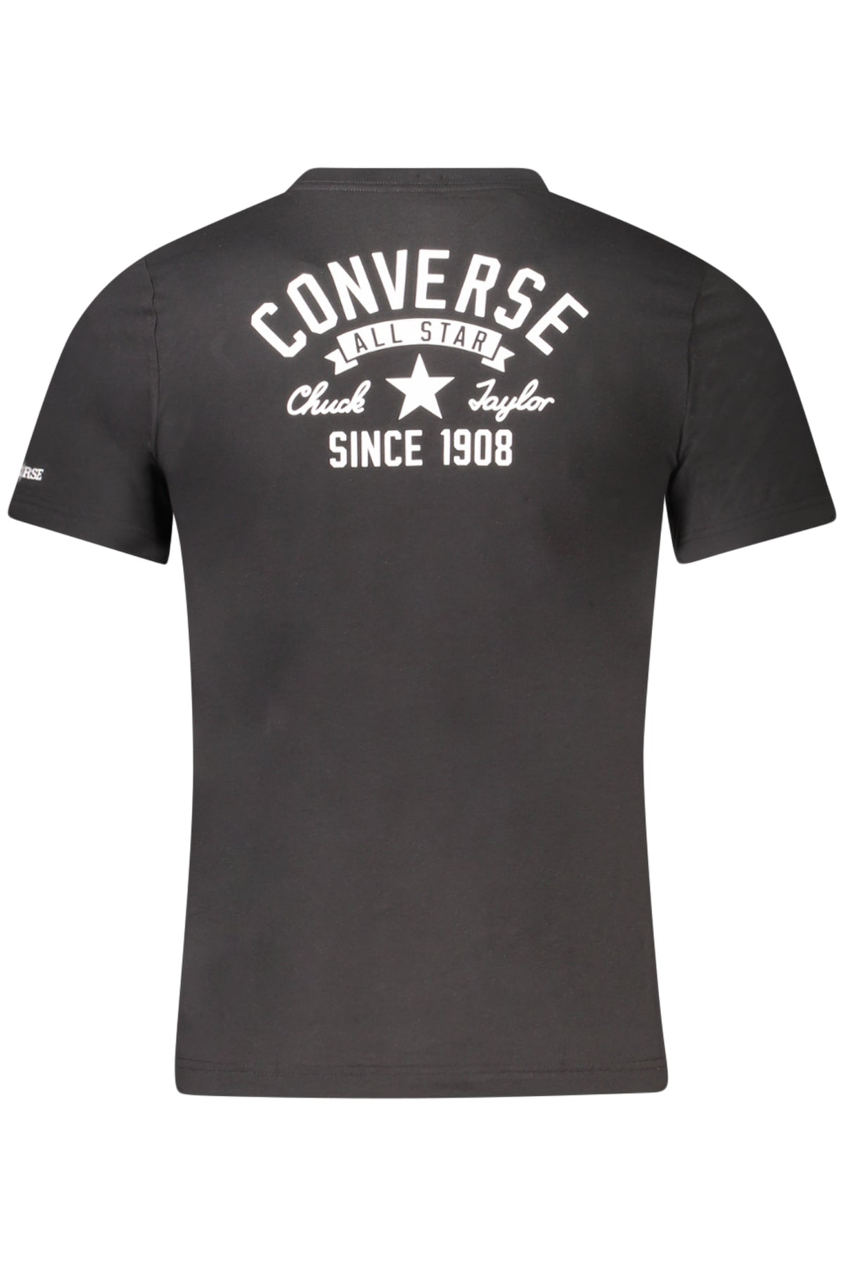 T-SHIRT EM ALGODÃO CONVERSE CRIANÇA PRETA