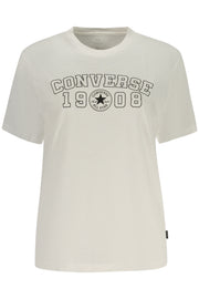 T-SHIRT EM ALGODÃO CONVERSE MULHER BRANCA