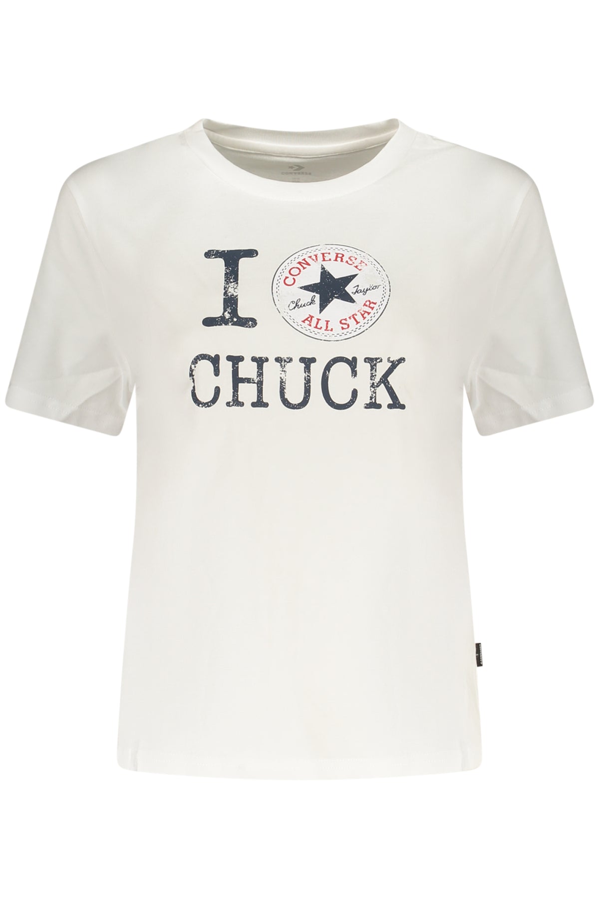 T-SHIRT EM ALGODÃO CONVERSE MULHER BRANCA