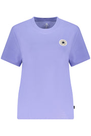 T-SHIRT EM ALGODÃO CONVERSE MULHER ROXA