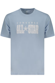 T-SHIRT EM ALGODÃO CONVERSE HOMEM AZUL CLARO
