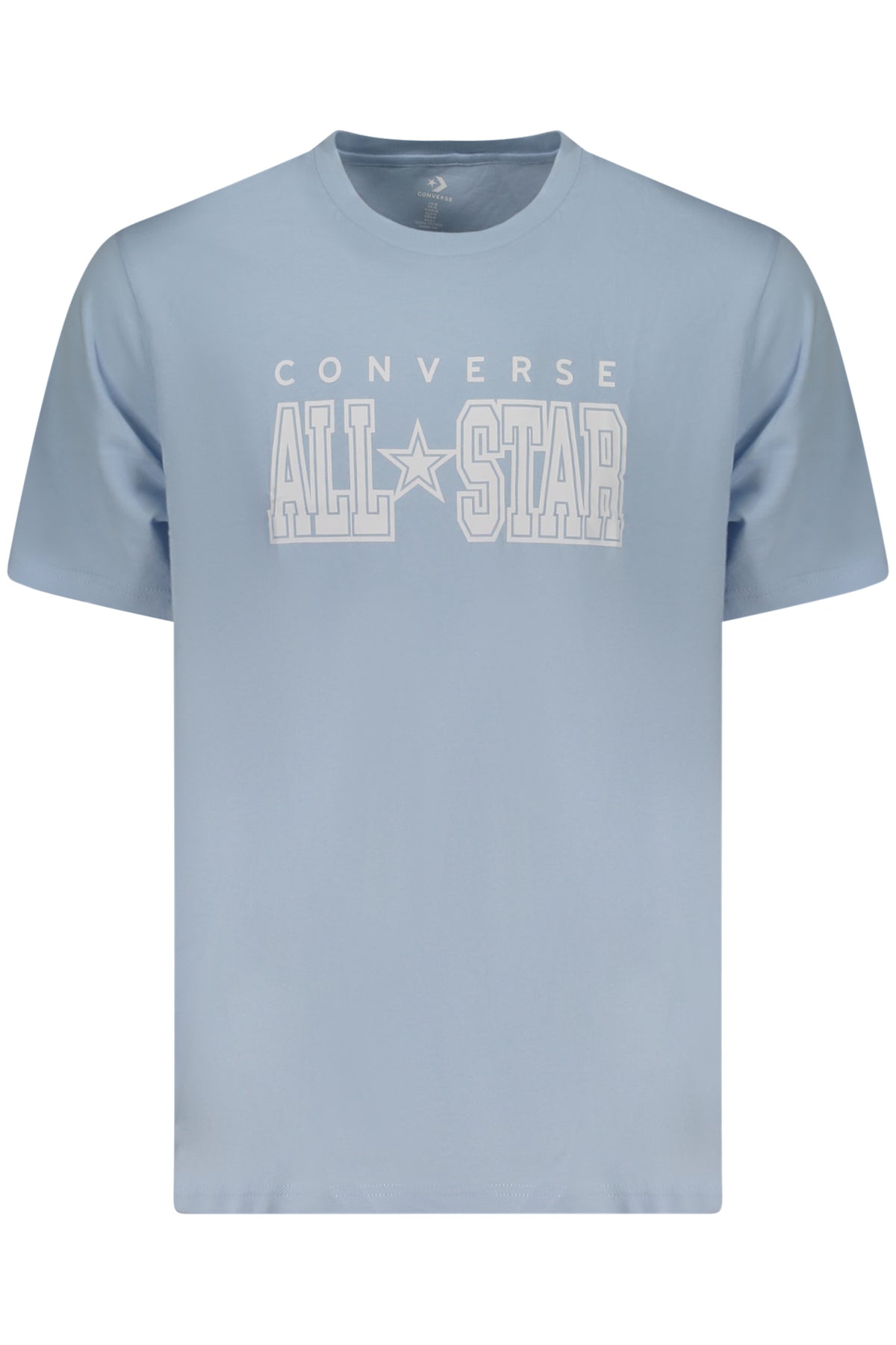 T-SHIRT EM ALGODÃO CONVERSE HOMEM AZUL CLARO