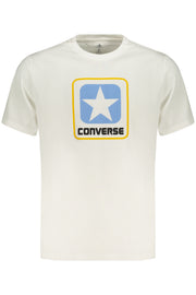 T-SHIRT EM ALGODÃO CONVERSE HOMEM BRANCA