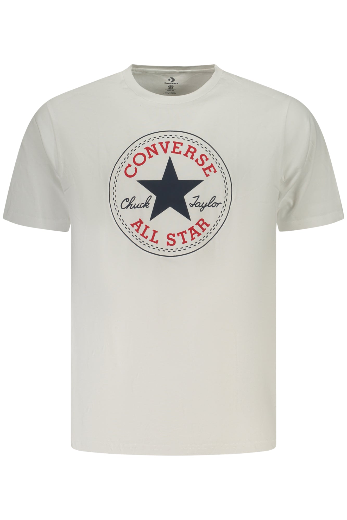 T-SHIRT EM ALGODÃO CONVERSE HOMEM BRANCA