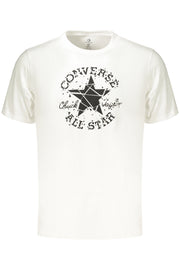 T-SHIRT EM ALGODÃO CONVERSE HOMEM BRANCA