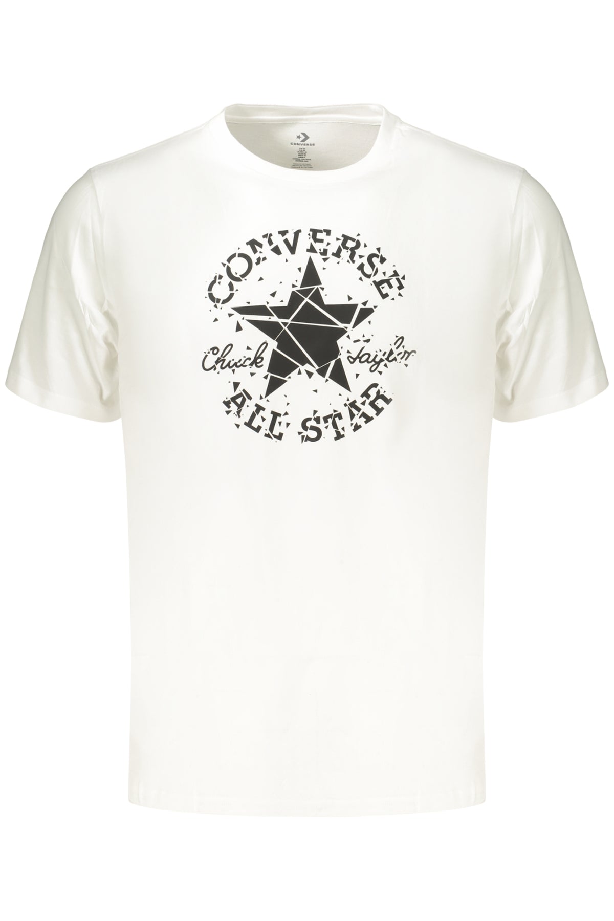 T-SHIRT EM ALGODÃO CONVERSE HOMEM BRANCA