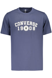 T-SHIRT EM ALGODÃO CONVERSE HOMEM AZUL