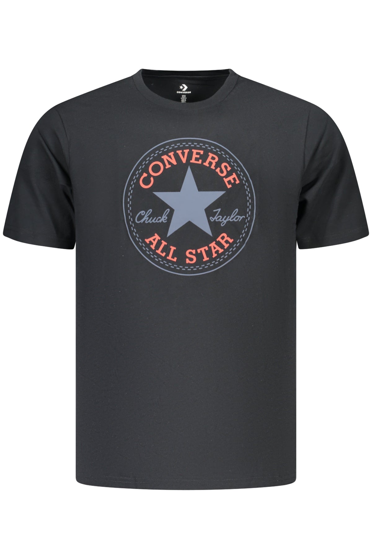 T-SHIRT EM ALGODÃO CONVERSE HOMEM PRETA