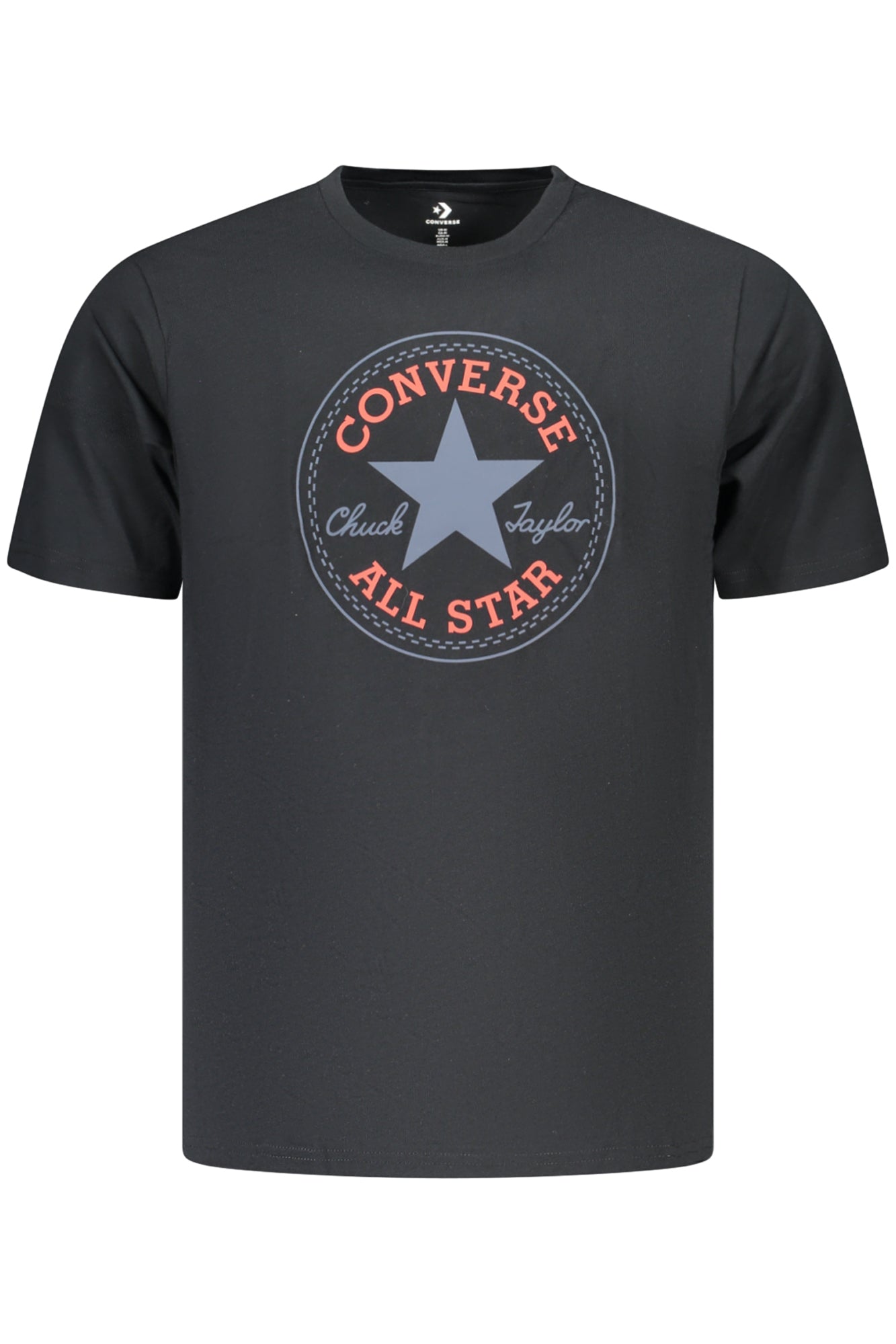 T-SHIRT EM ALGODÃO CONVERSE HOMEM PRETA