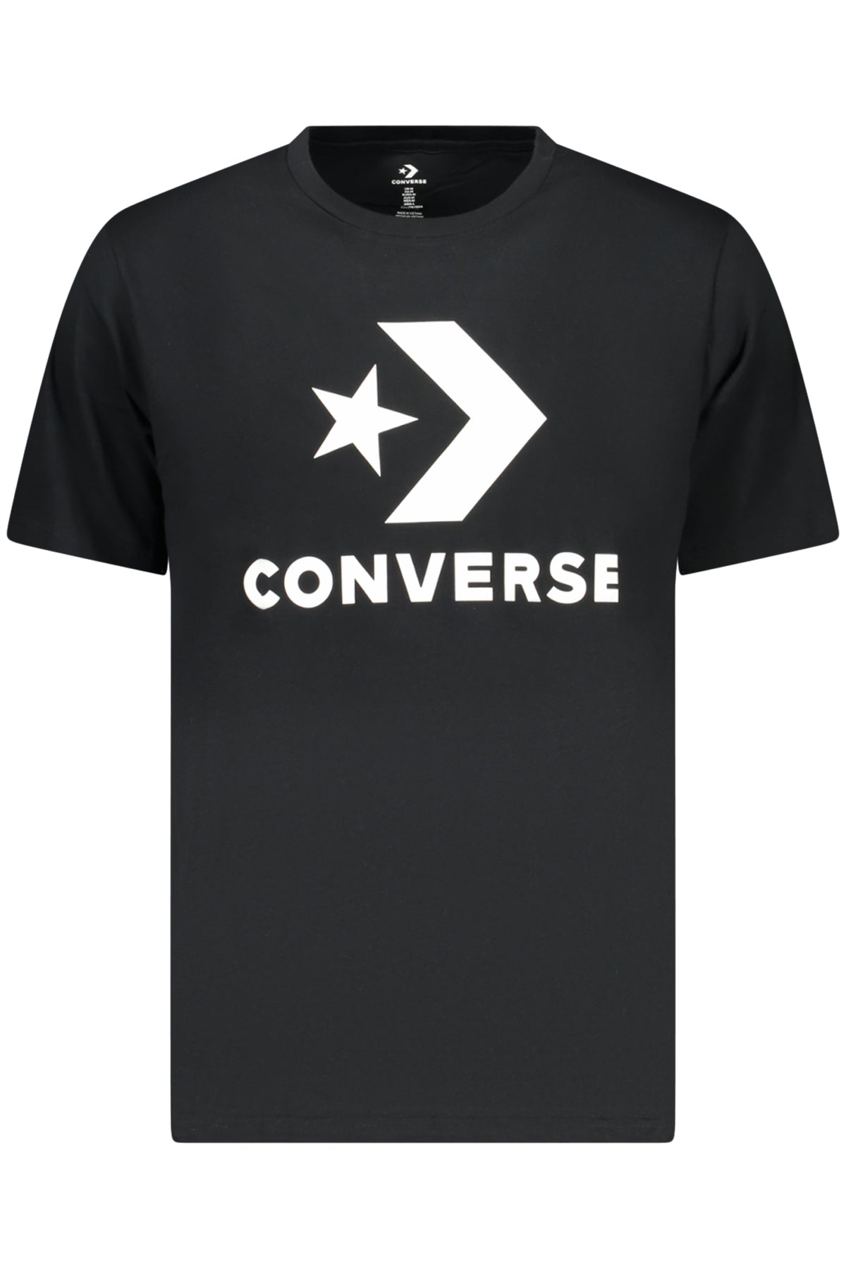 T-SHIRT EM ALGODÃO CONVERSE HOMEM PRETA
