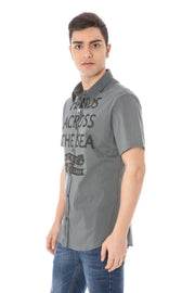 MEN'S GREY SHORT SLEEVE NATIONAL SHIRT
