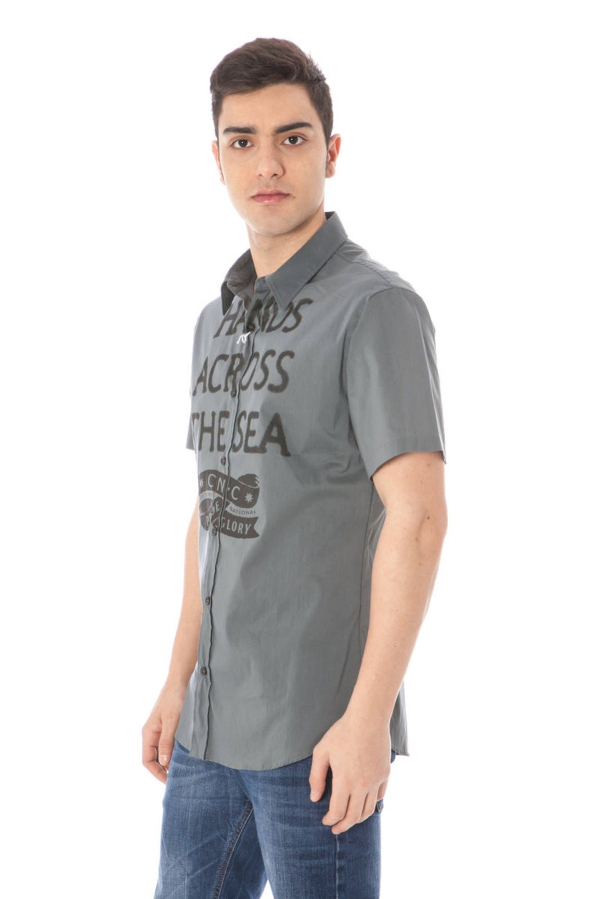 MEN'S GREY SHORT SLEEVE NATIONAL SHIRT