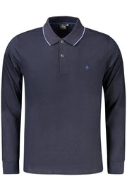 POLO EM ALGODÃO COVERI MOVING HOMEM AZUL