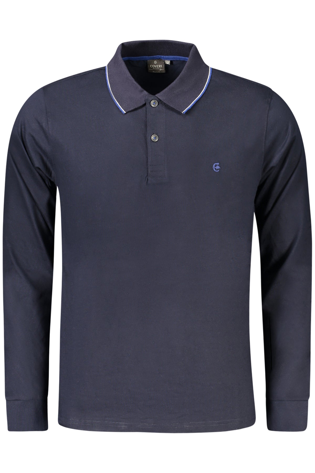 POLO EM ALGODÃO COVERI MOVING HOMEM AZUL