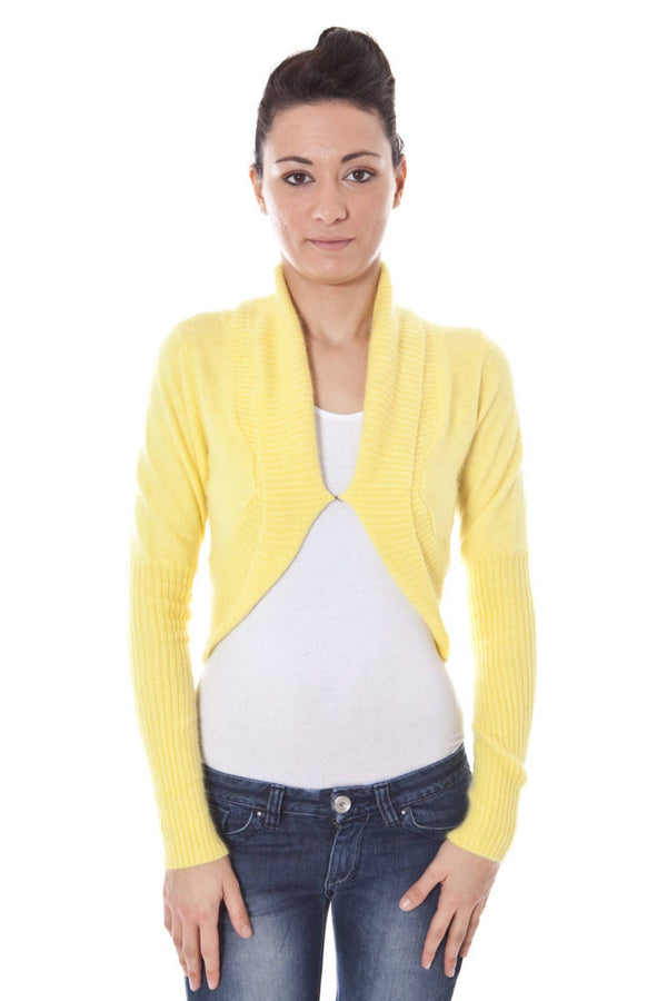 DATCH SHRUG MANGA COMPRIDA MULHER AMARELO