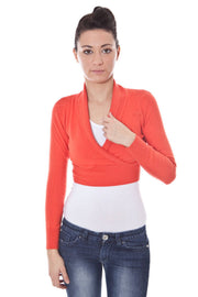DATCH LONG SLEEVE CARDIGAN WOMEN RED