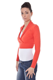 DATCH LONG SLEEVE CARDIGAN WOMEN RED