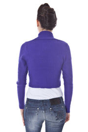 DATCH LONG SLEEVE SHIRRED TOP PURPLE WOMAN
