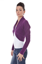 DATCH LONG SLEEVE SHIRRED TOP PURPLE WOMAN