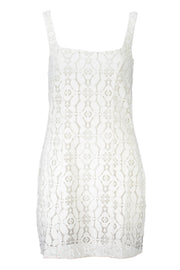 VESTIDO CURTO COM FECHO DESIGUAL MULHER BRANCO