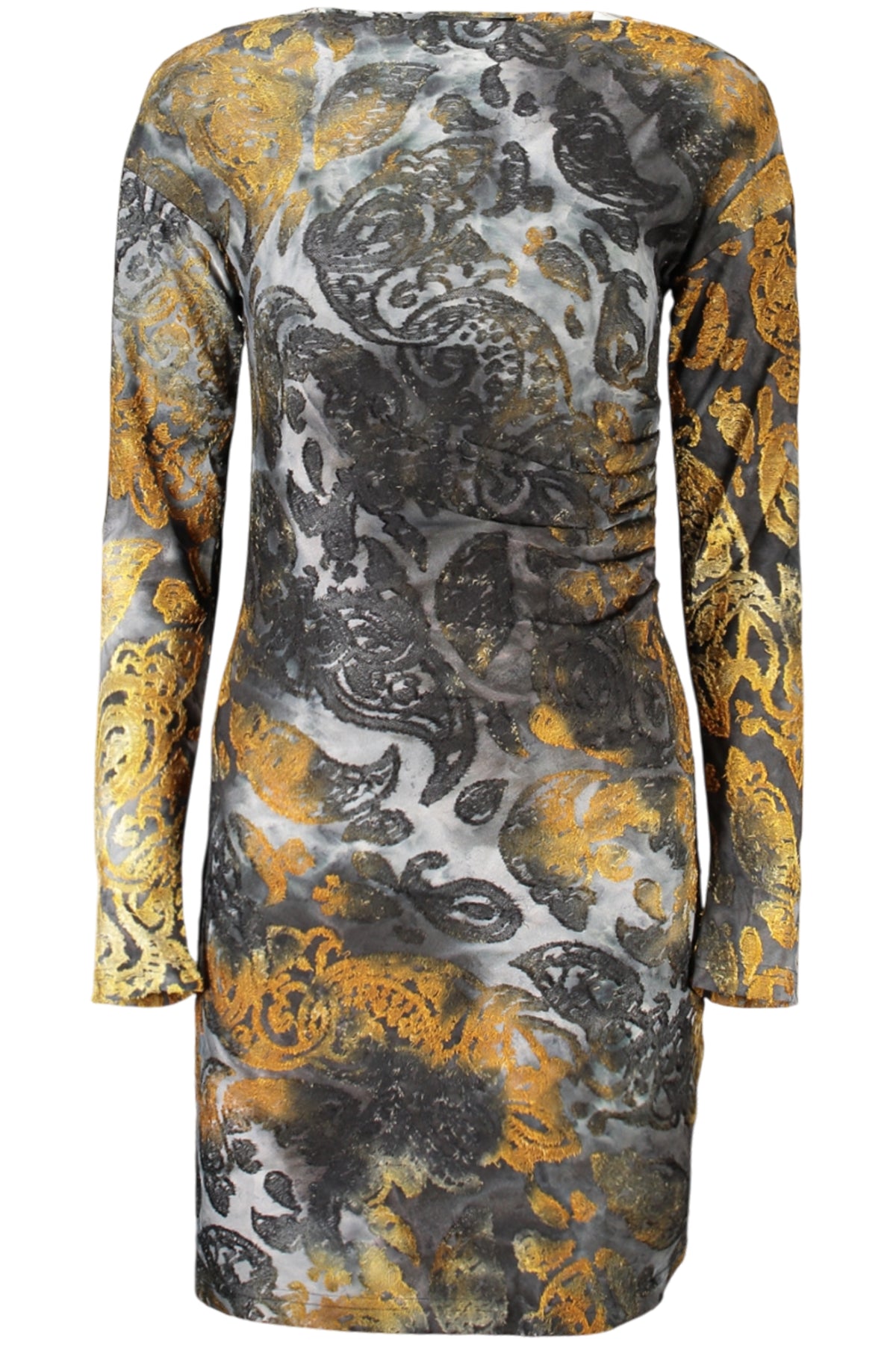 VESTIDO CURTO COM LOGÓTIPO DESIGUAL MULHER AZUL