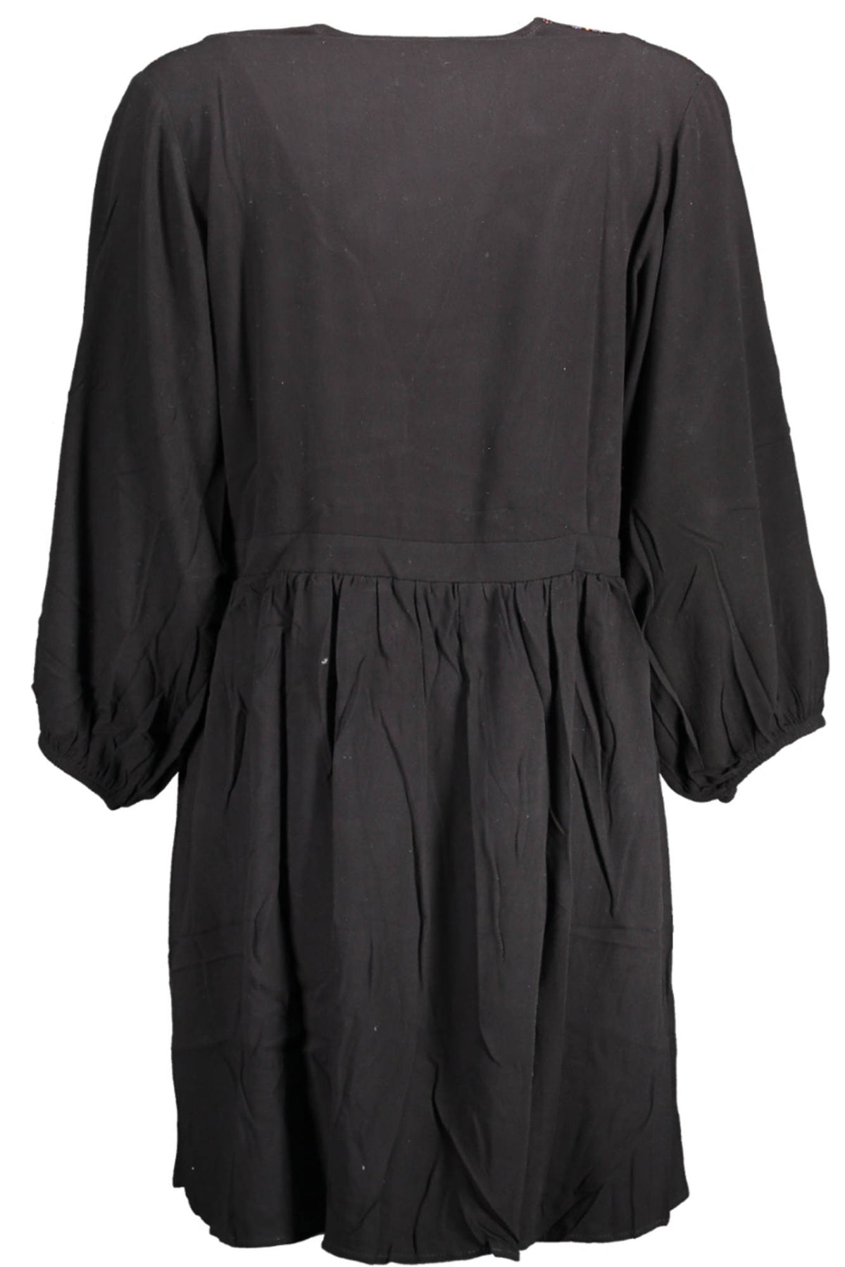 VESTIDO CURTO DESIGUAL MULHER PRETO