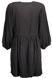 VESTIDO CURTO DESIGUAL MULHER PRETO