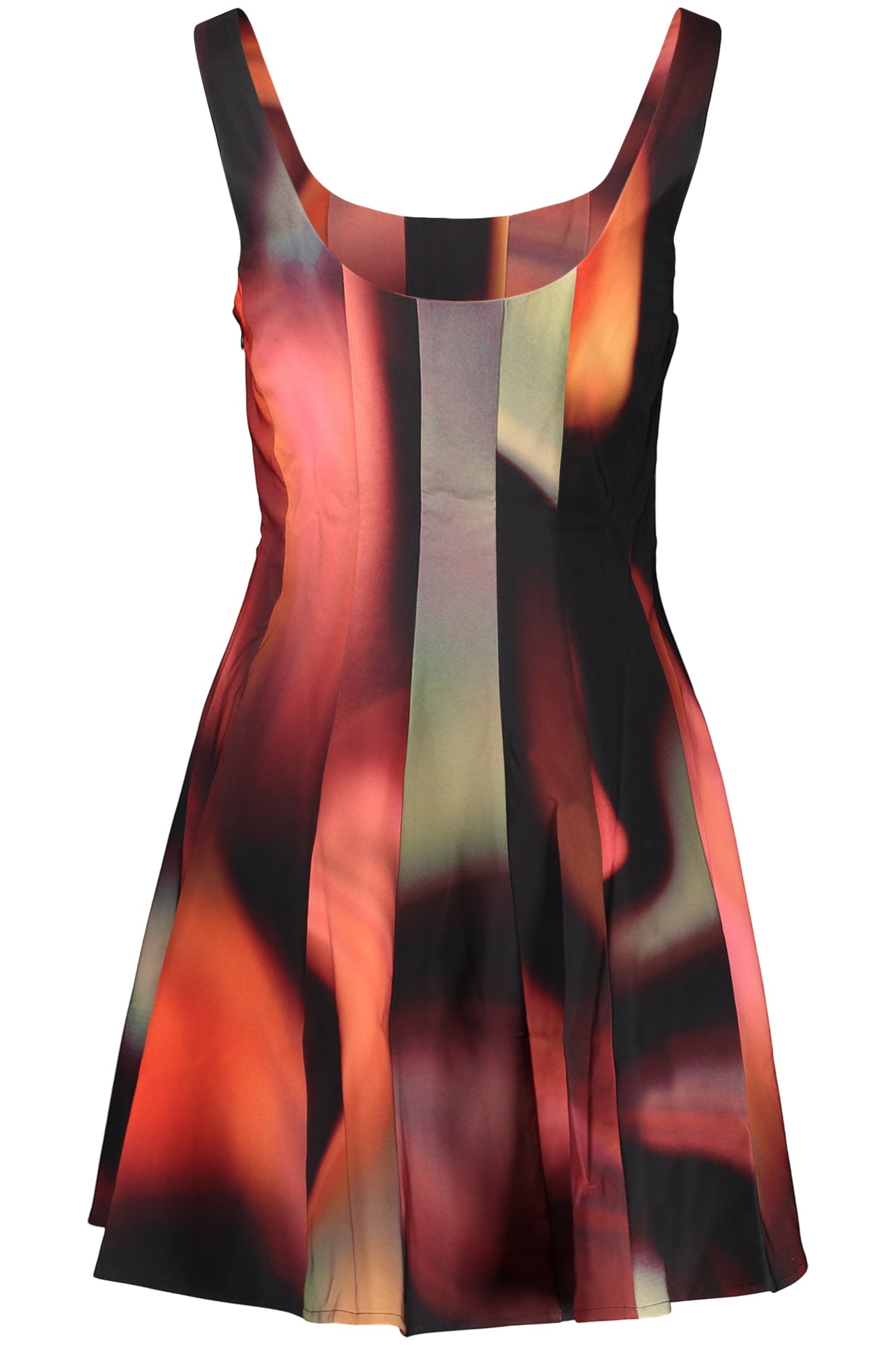 VESTIDO CURTO COM FECHO DESIGUAL MULHER PRETO