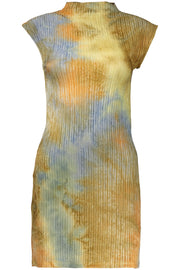 VESTIDO CURTO COM LOGÓTIPO DESIGUAL MULHER VERDE
