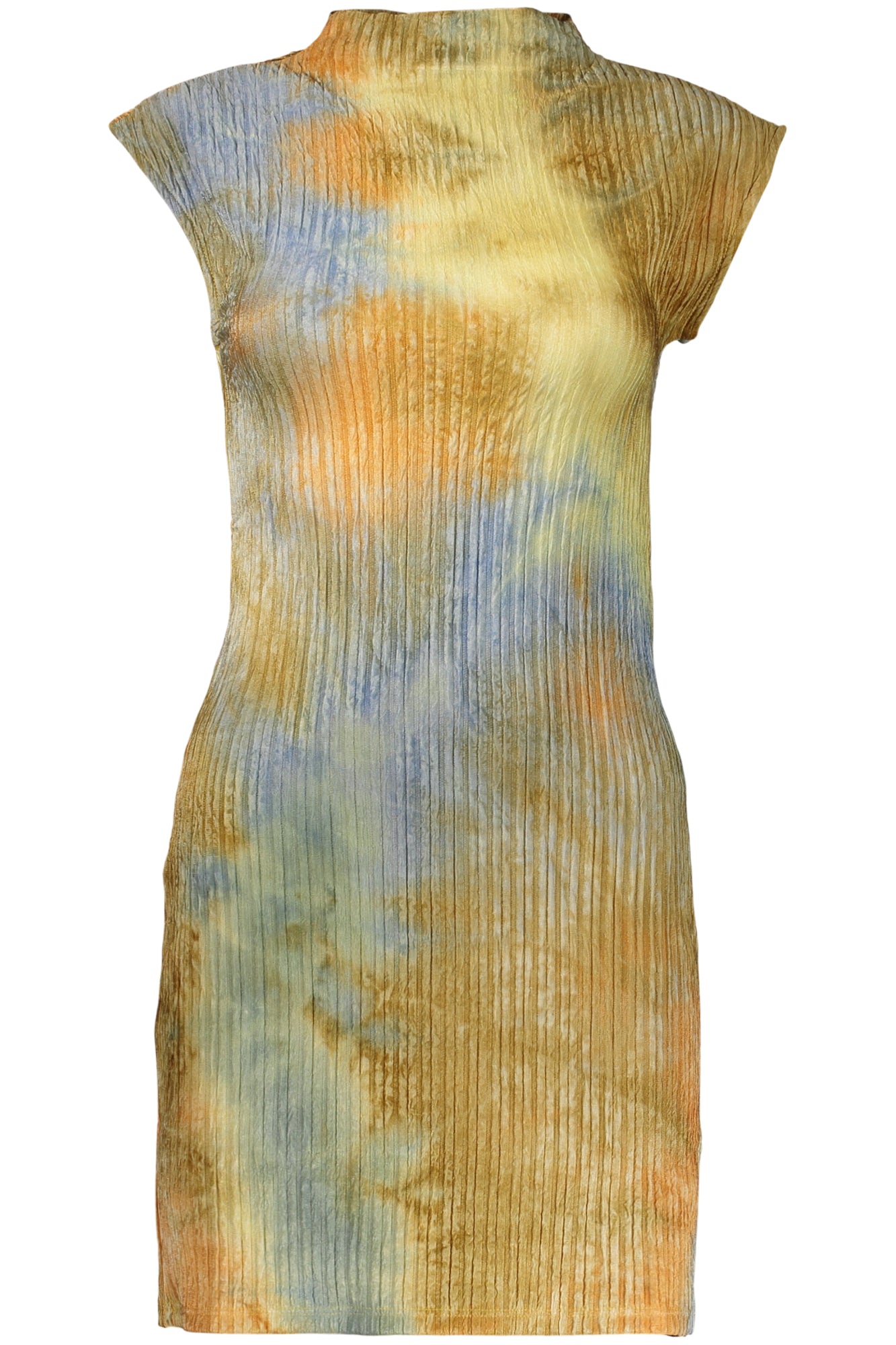 VESTIDO CURTO COM LOGÓTIPO DESIGUAL MULHER VERDE