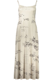 VESTIDO COM ESTAMPADO DESIGUAL MULHER BRANCO