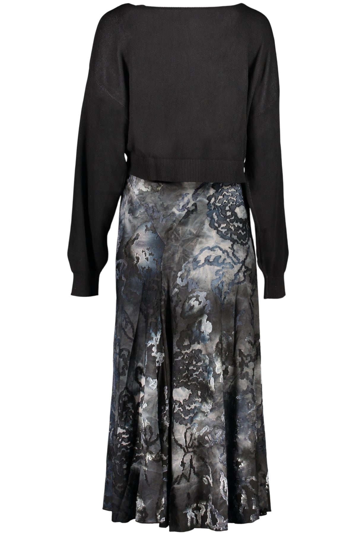 VESTIDO COM LOGÓTIPO DESIGUAL MULHER AZUL
