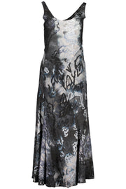 VESTIDO COM LOGÓTIPO DESIGUAL MULHER AZUL