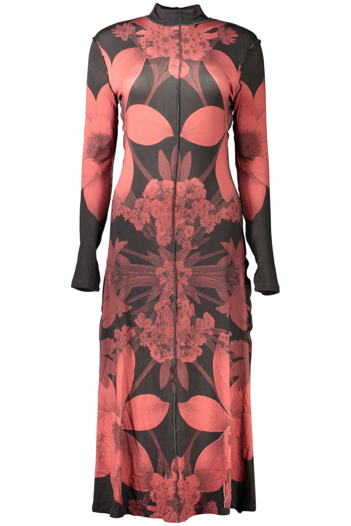 VESTIDO COM LOGÓTIPO DESIGUAL MULHER PRETO