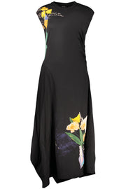 VESTIDO EM ALGODÃO DESIGUAL MULHER PRETO