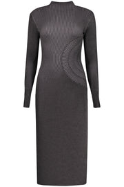 VESTIDO COM LOGÓTIPO DESIGUAL MULHER PRETO