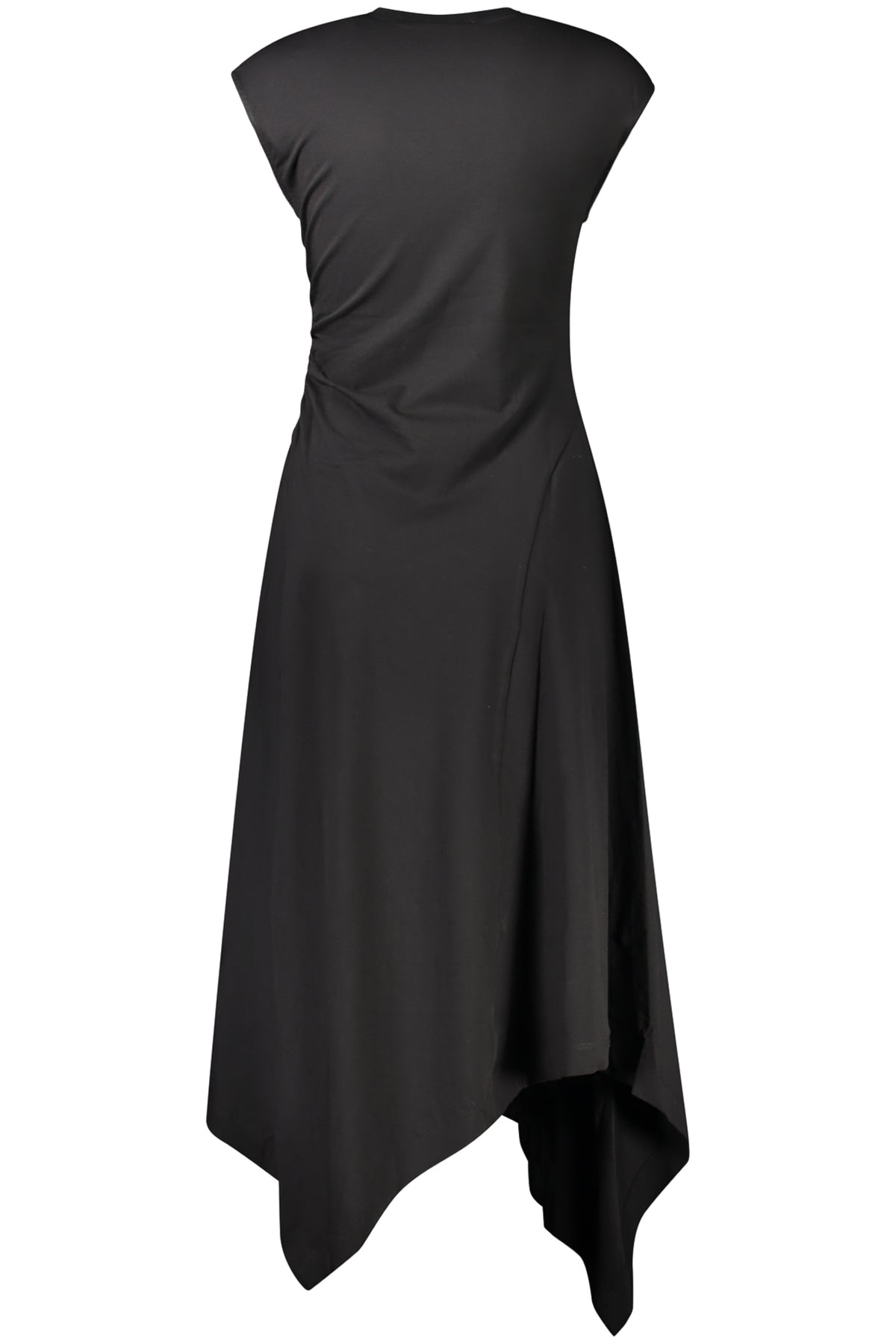 VESTIDO EM ALGODÃO DESIGUAL MULHER PRETO