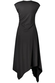 VESTIDO EM ALGODÃO DESIGUAL MULHER PRETO