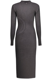 VESTIDO COM LOGÓTIPO DESIGUAL MULHER PRETO