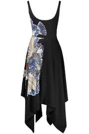 VESTIDO EM ALGODÃO DESIGUAL MULHER PRETO