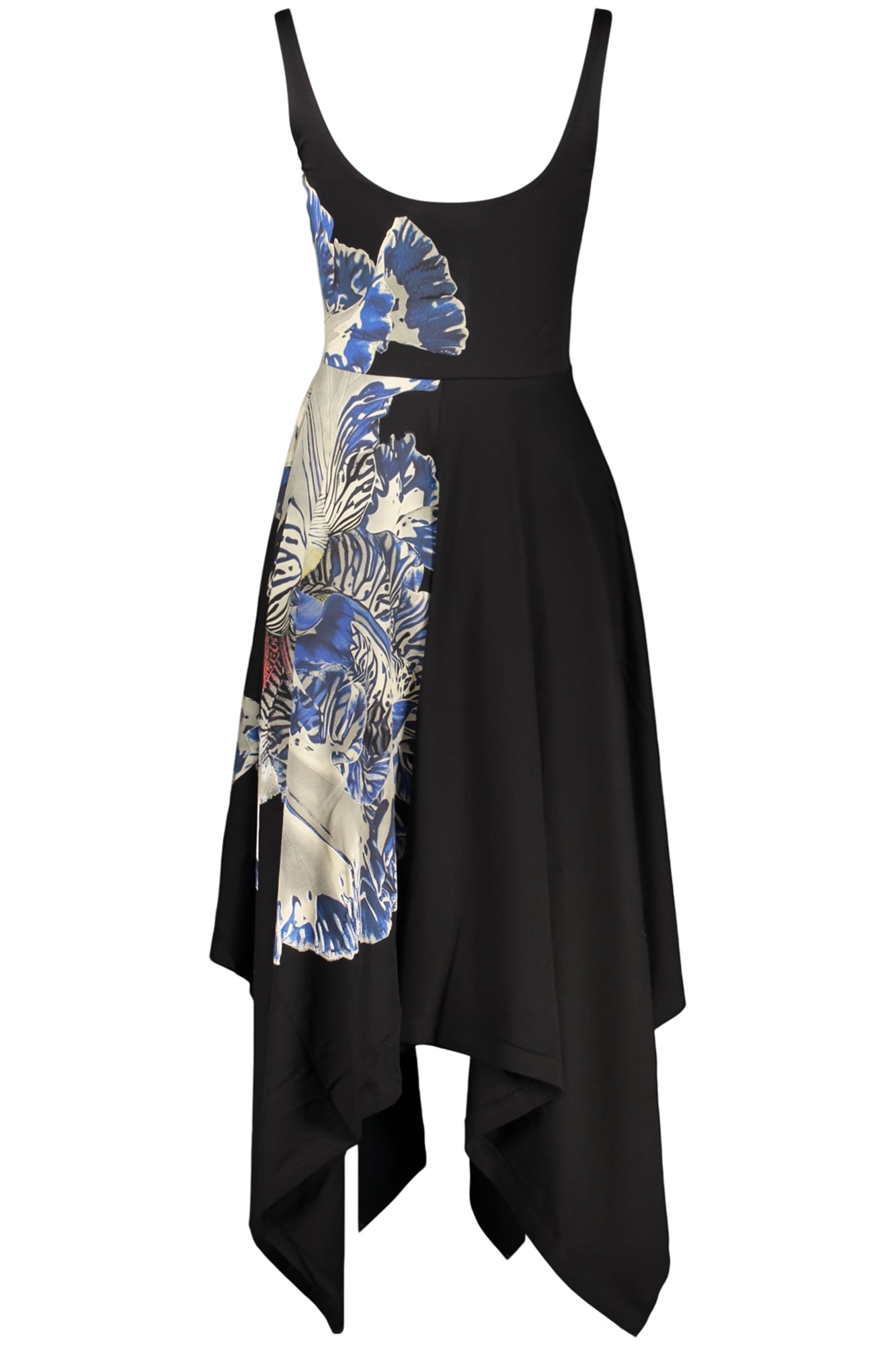 VESTIDO EM ALGODÃO DESIGUAL MULHER PRETO