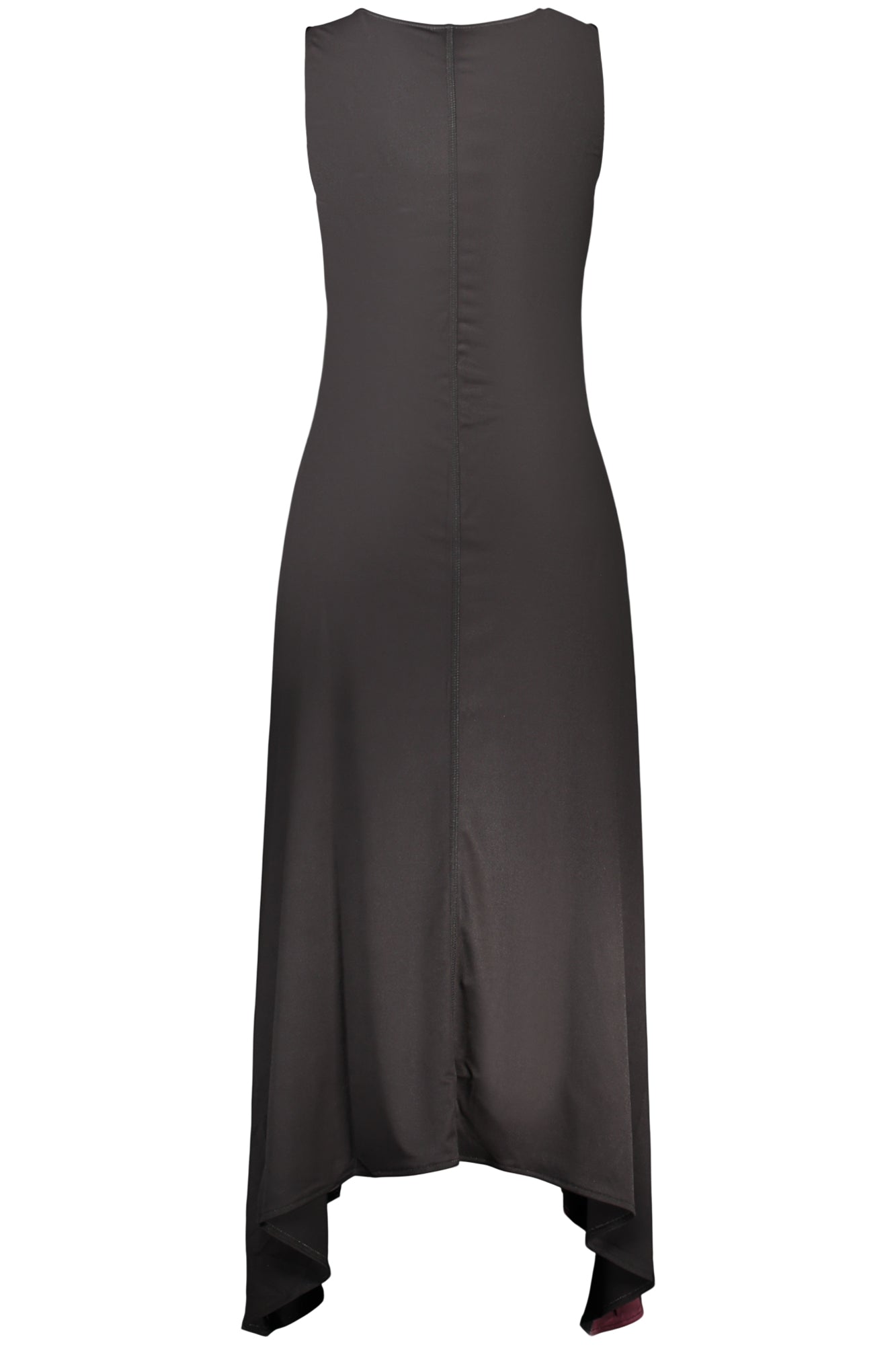 VESTIDO COM ESTAMPADO DESIGUAL MULHER PRETO
