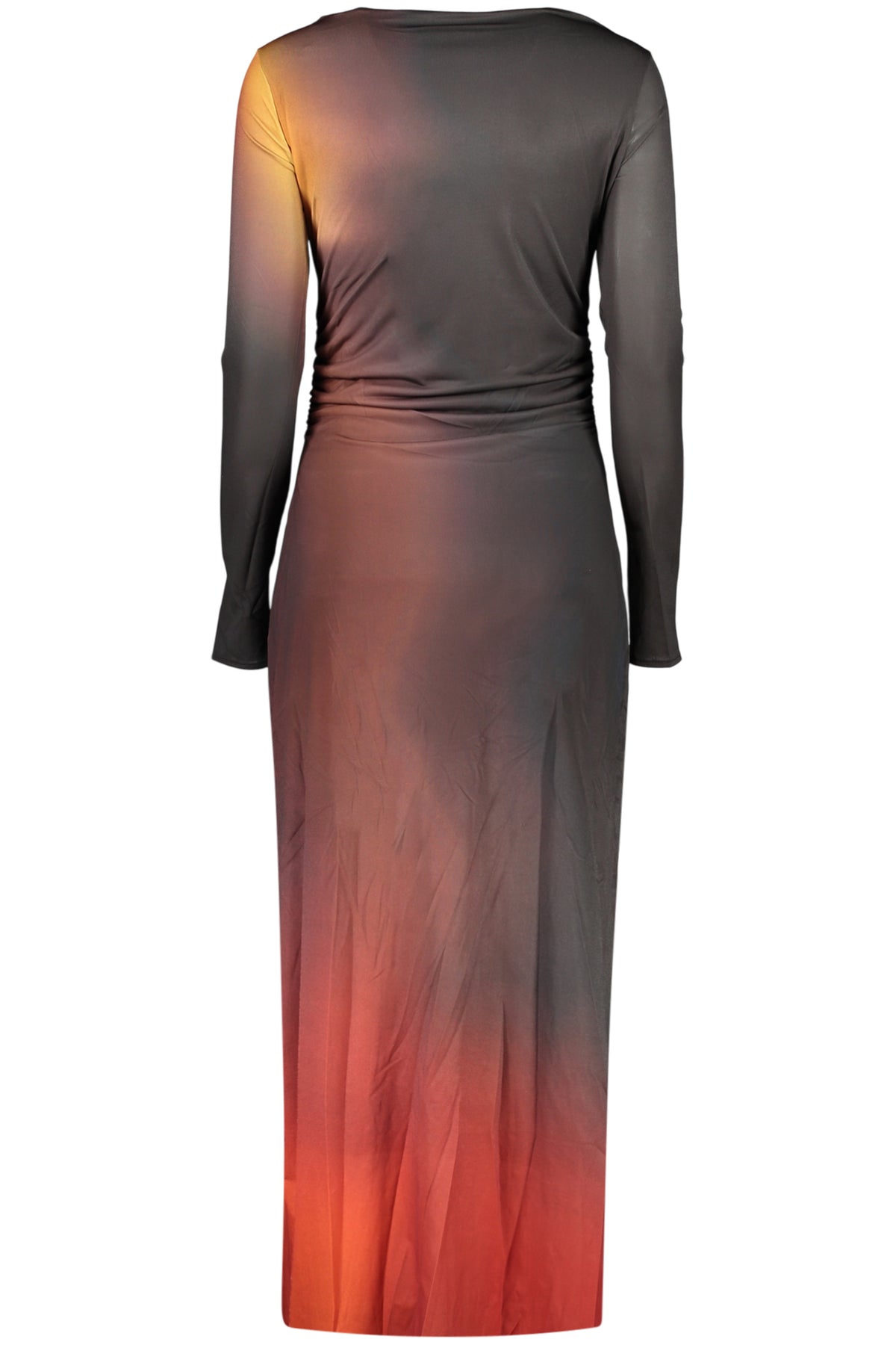 VESTIDO COM LOGÓTIPO DESIGUAL MULHER PRETO