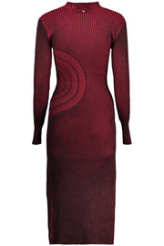 VESTIDO COM LOGÓTIPO DESIGUAL MULHER VERMELHO