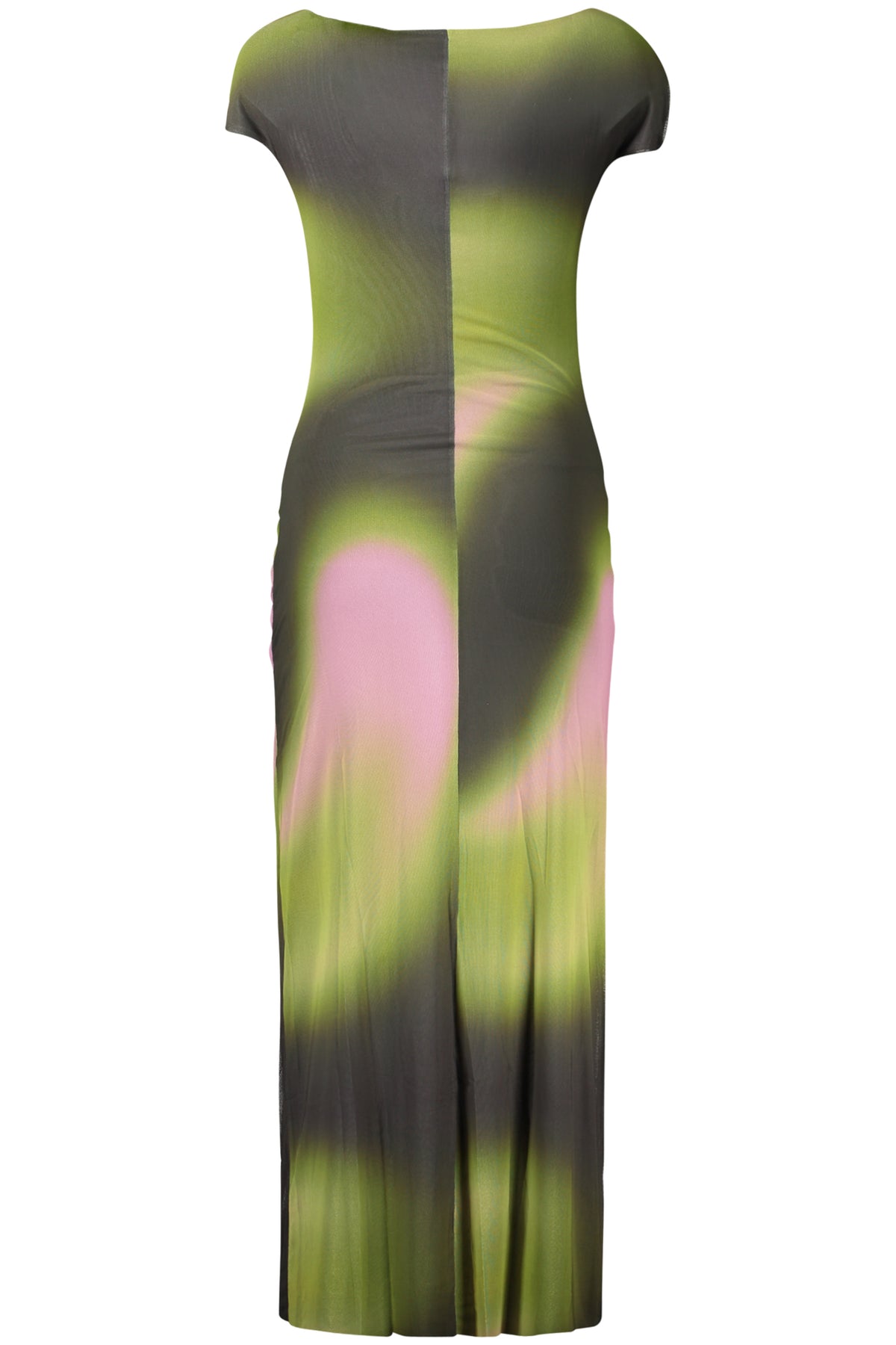 VESTIDO COM LOGÓTIPO DESIGUAL MULHER VERDE